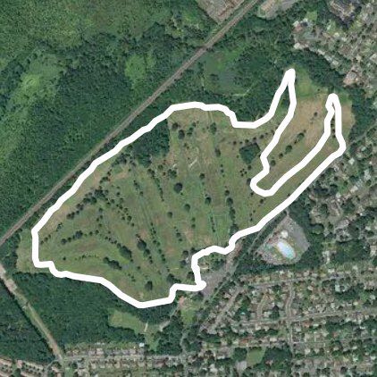 Oakridge walking route map in Woodbridge Township