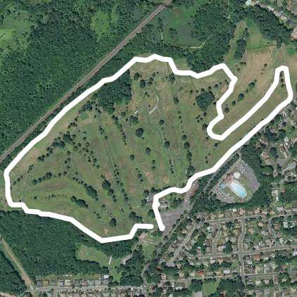 Oakridge Park walking route map in Woodbridge Township