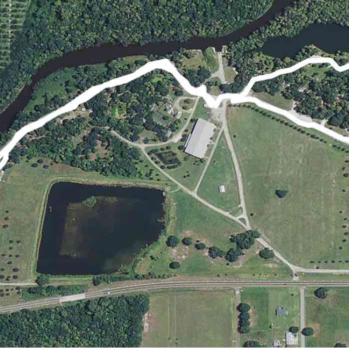 Zolf walking route map in Zolfo Springs