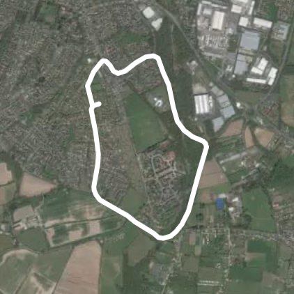 Around kite’s Croft walking route map in Titchfield