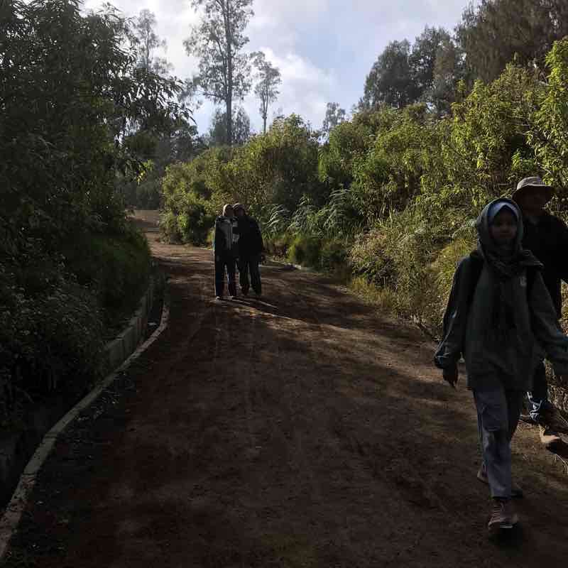 One hour around Margorejo walking route map in Surabaya