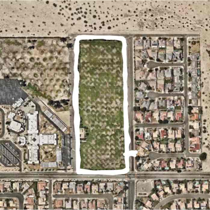James Workman Middle School walking route map in Thousand Palms