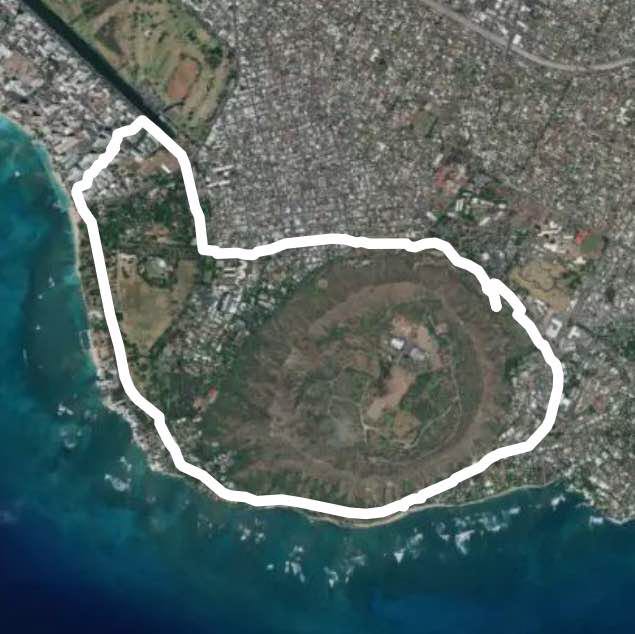 ダイヤモンドヘッド外周