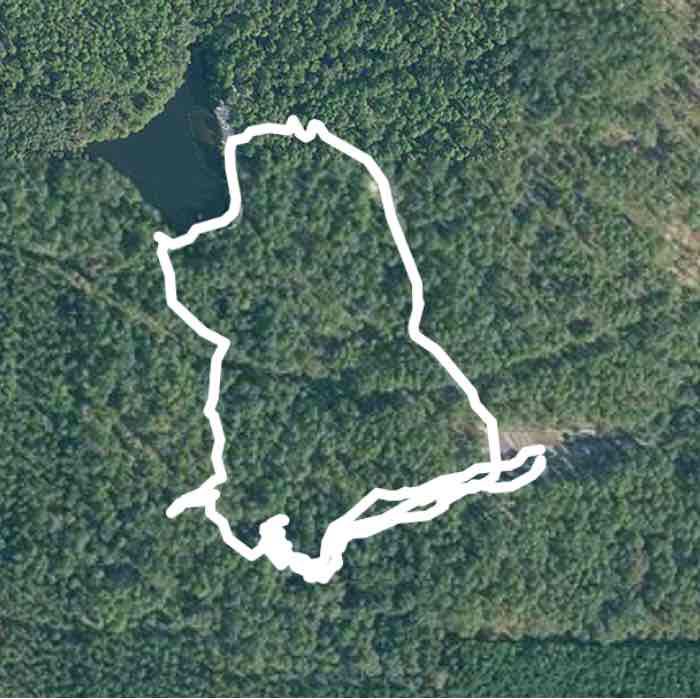 Falling Waters State Park walking route map in Chipley