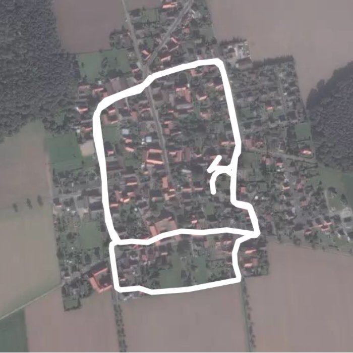 Bodenstedtstraße walking route map in Vechelde