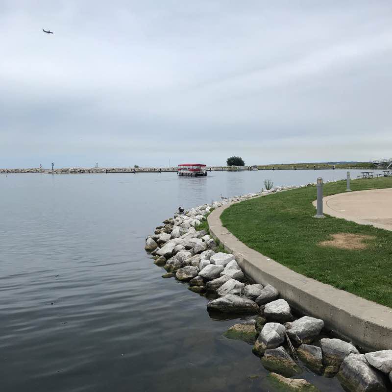 Scenic view walking route map in Shorewood