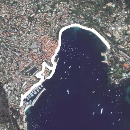 Rade Villefranche-sur-Mer walking route map in Beaulieu-sur-Mer