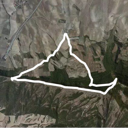 THE FORGIVENESS walking route map in Zariquiegui