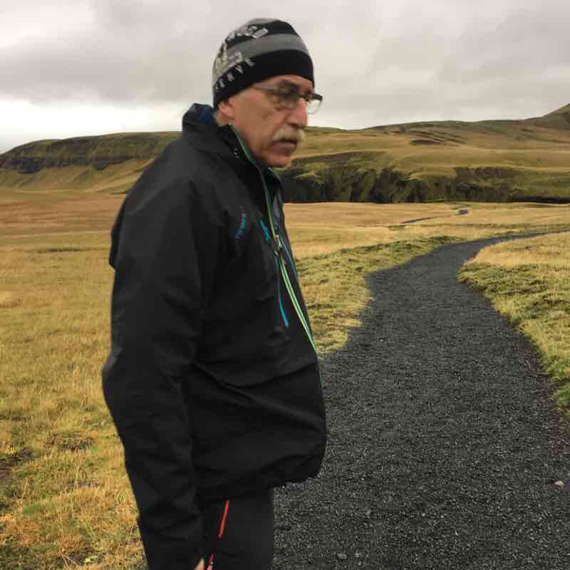 Iceland canyon walking route map in Kirkjubæjarklaustur