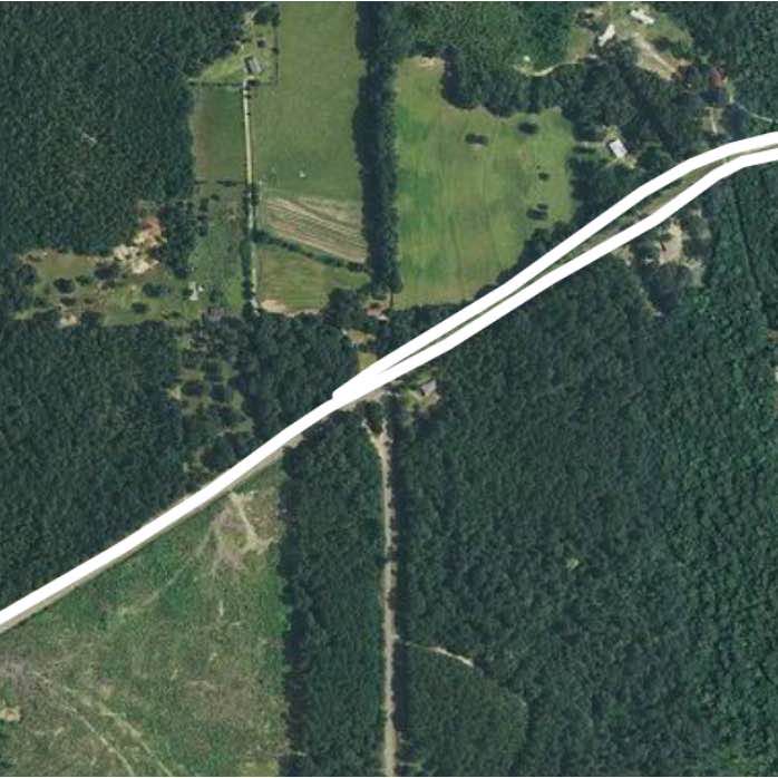 Chunchula Trail walking route map in Chunchula