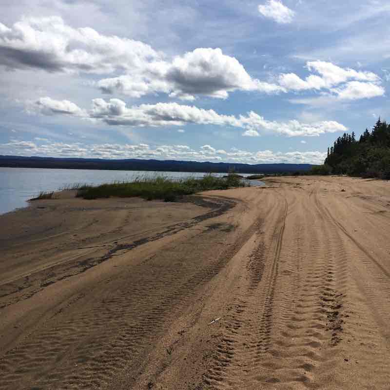 Lake picnic with Connor🥰 walking route map in Happy Valley-Goose Bay