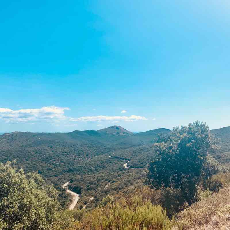 36km around Castelnou walking route map in Castelnou
