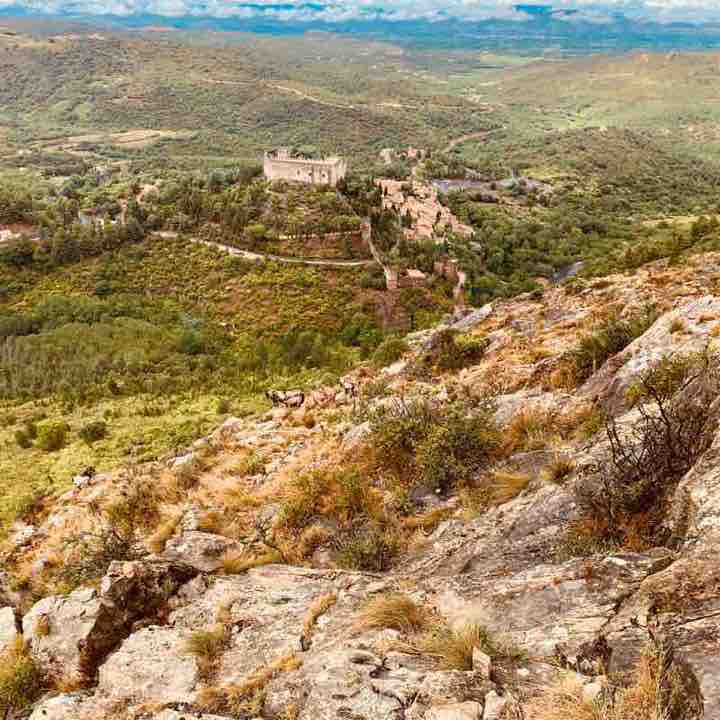 Bouquetins  walking route map in Castelnou