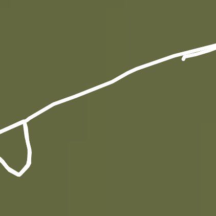 On the coast walking route map in Kyzyl