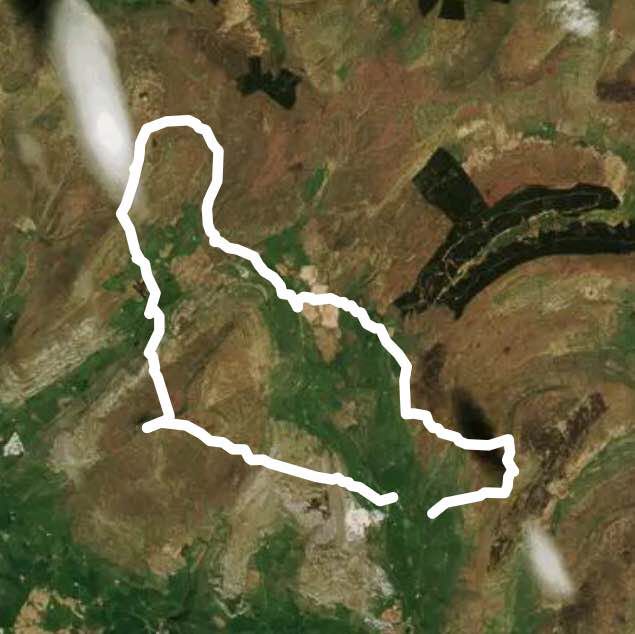 Yorkshire Three Peaks walking route map in Stainforth