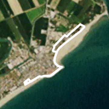 Caorle walking route map in Caorle