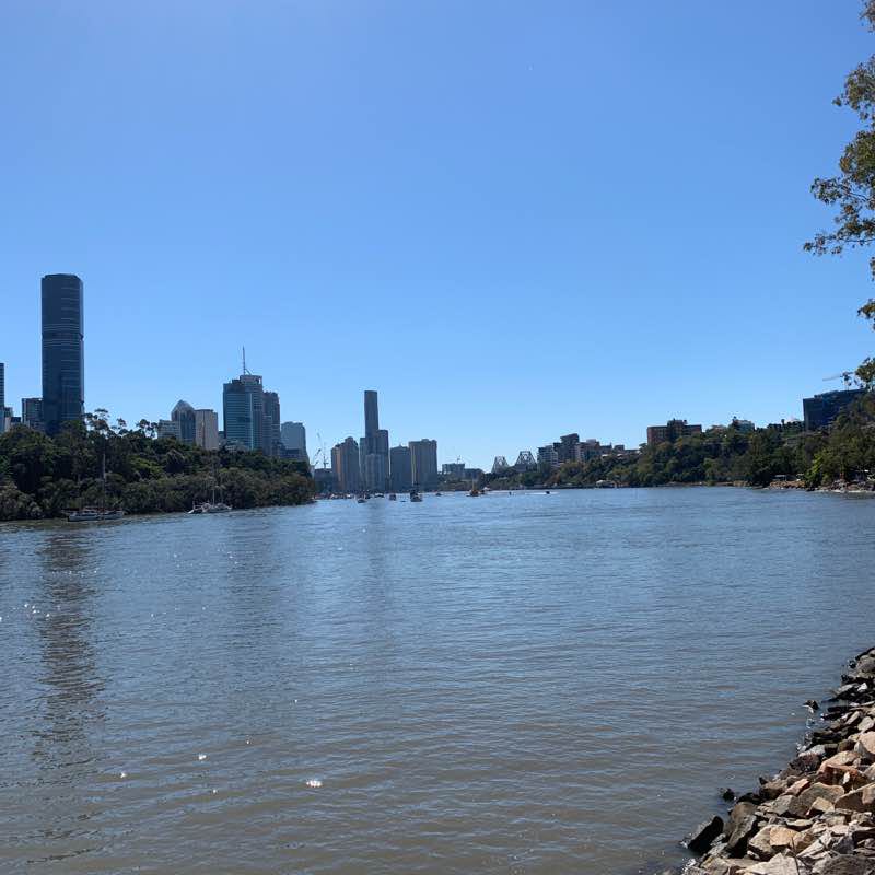 Discovered Brisbane walking route map in South Brisbane