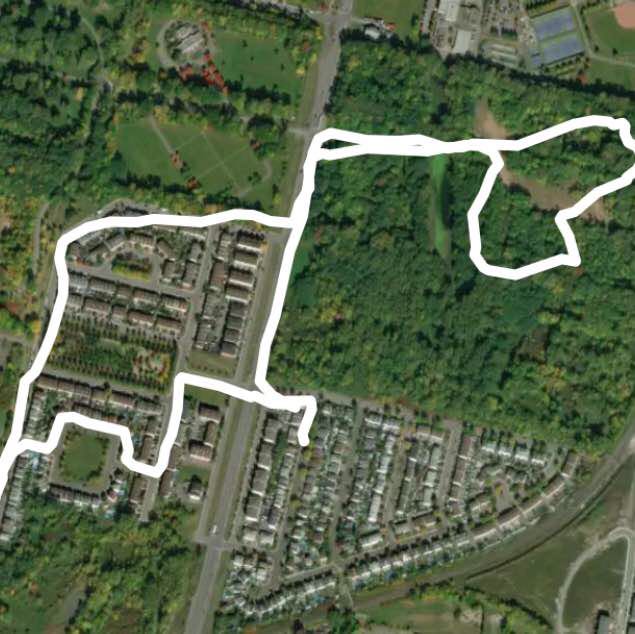 PAT nature park walking route map in Varennes