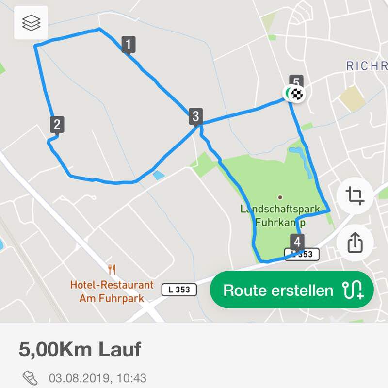 5,00 Km Lauf