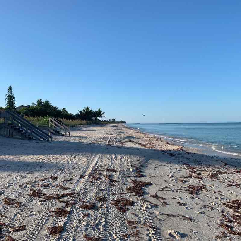 NOKOMIS beach walking route map in Nokomis