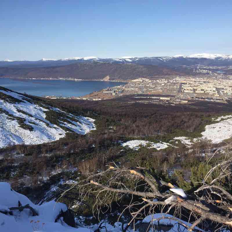 Marcian wife walking route map in Magadan