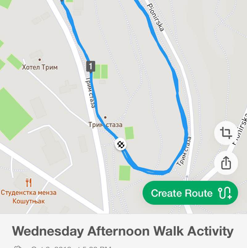 Trim staza Kosutnjak