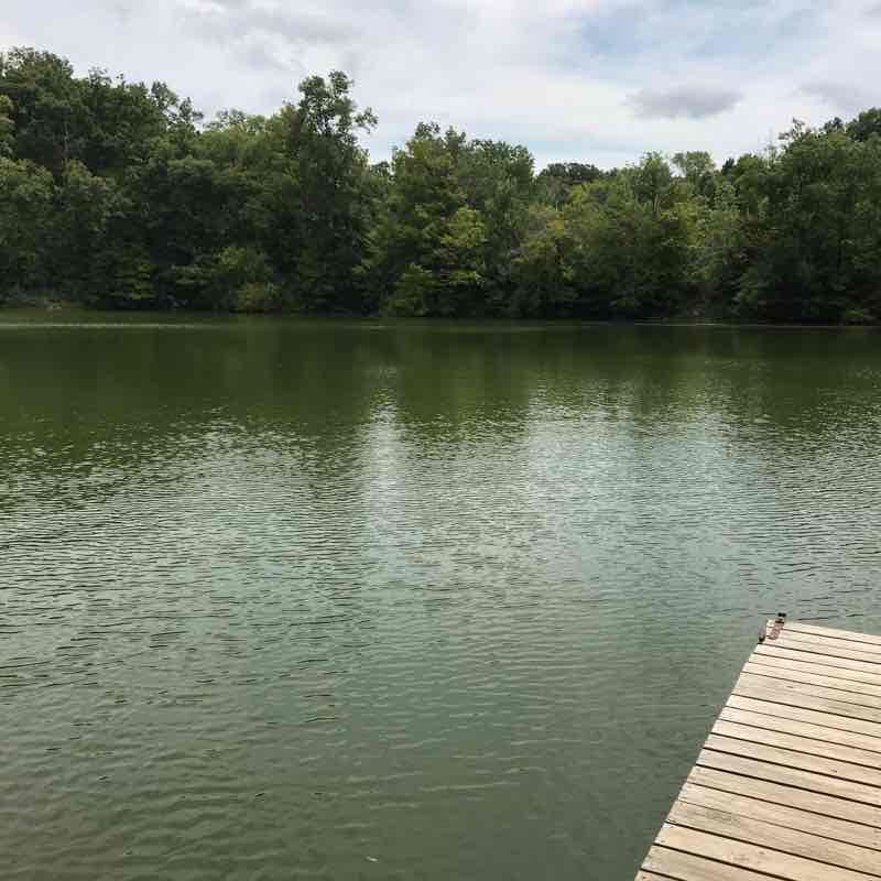 Lincoln Trails State Park IL walking route map in Marshall