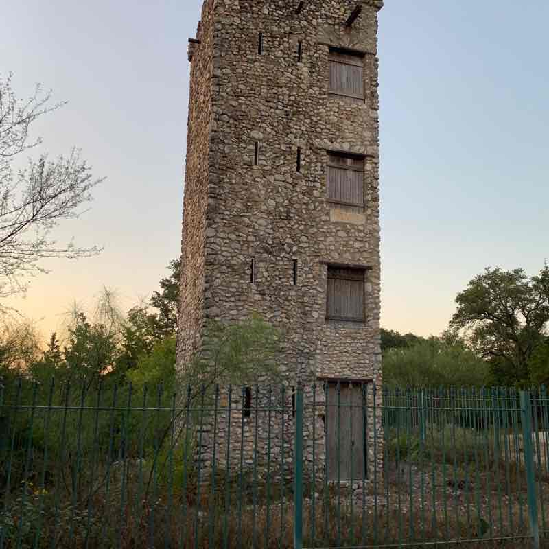 Comanche Lookout walking route map in Selma