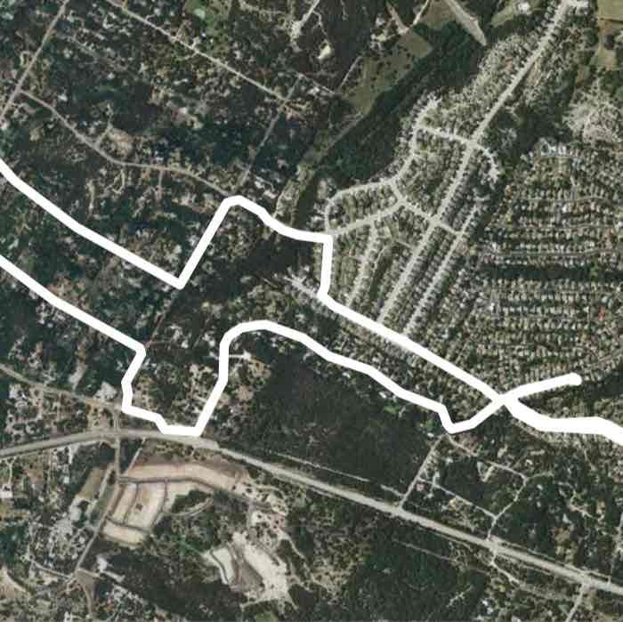 4 mile loop Walk Trail Austin, Texas, USA Pacer