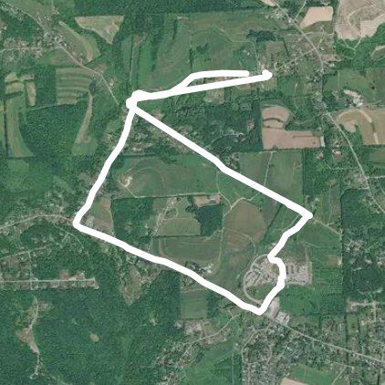 West hills walking route map in Kittanning
