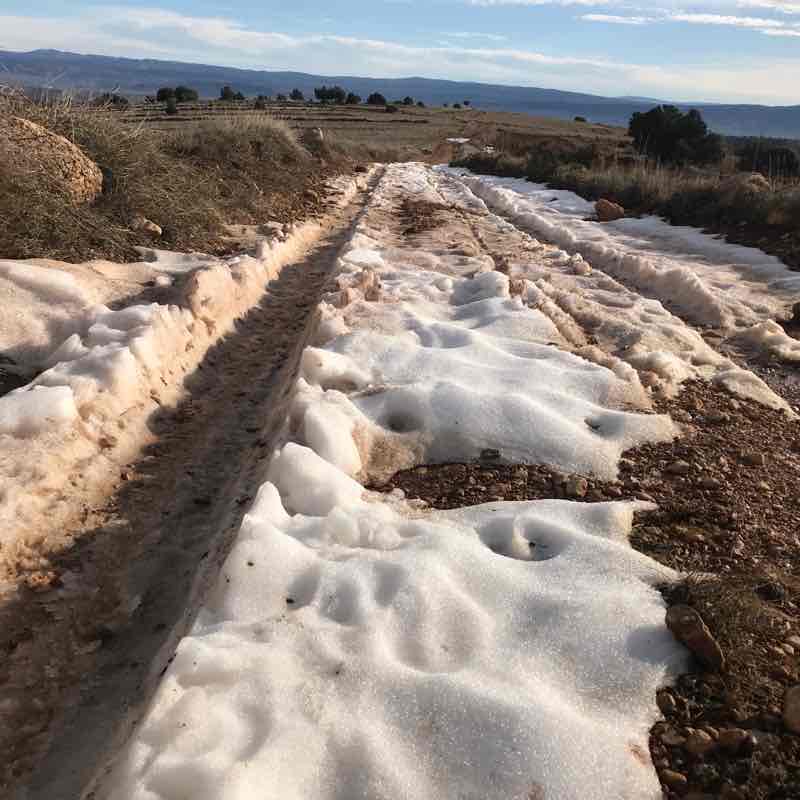 Walk through the mountains of Teruel walking route map in Teruel