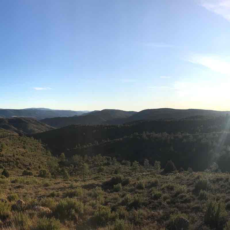 Teruel surroundings walking route map in Teruel