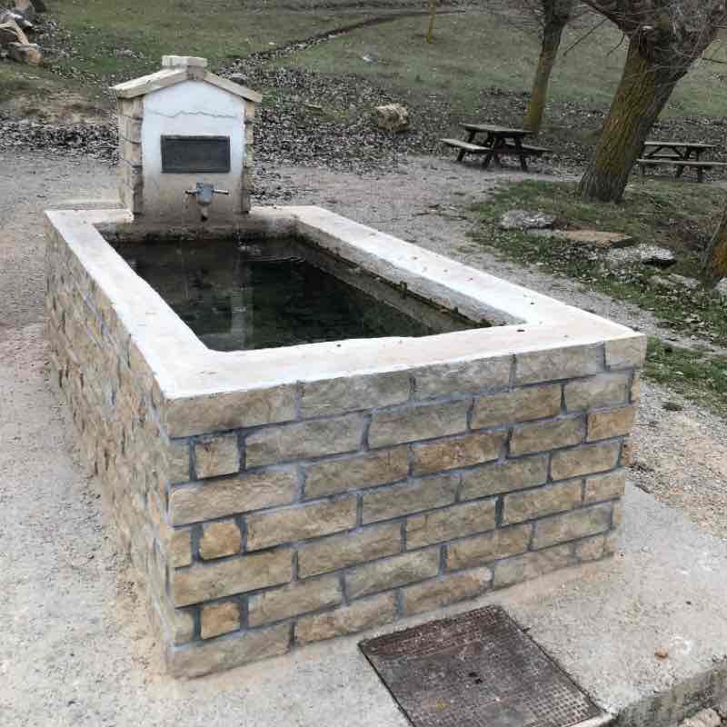 Walk to the fountain of hortaleza walking route map in Teruel