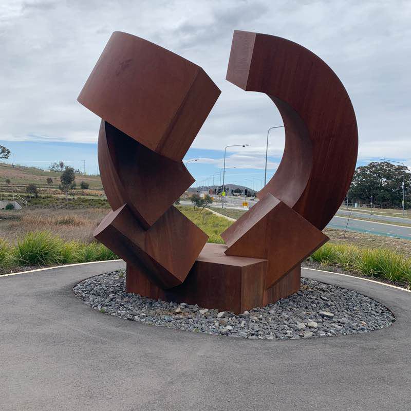 Denman sculptures walking route map in Denman Prospect