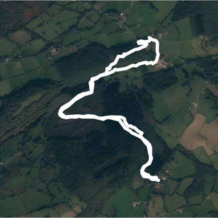 Coed Llwyn-celyn to Rudry walking route map in Cefn Mably