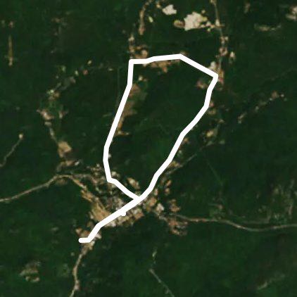 Etown to rte. 9 to cutting to fox run to etown walking route map in New Russia