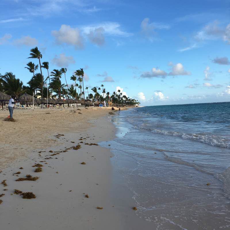 Road to Playa Riu Bambu Punta Cana walking route map in Punta Cana
