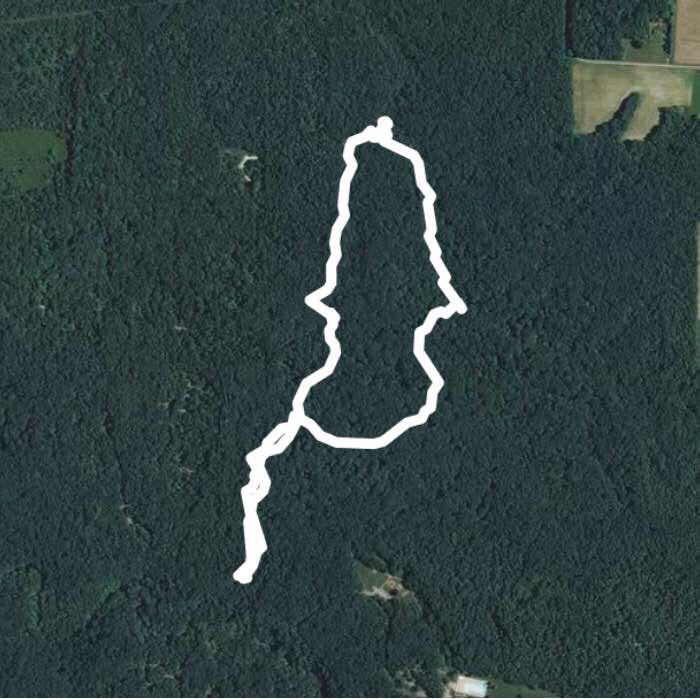 Wolf cave walking route map in Gosport