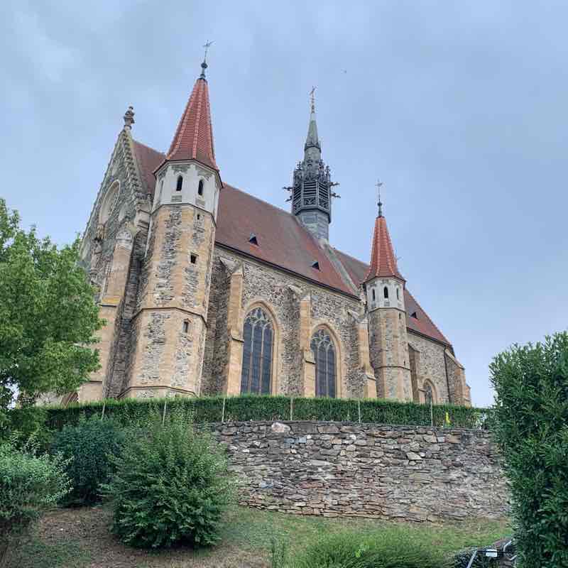 Mariasdorf Church, Austria walking route map in Jormannsdorf
