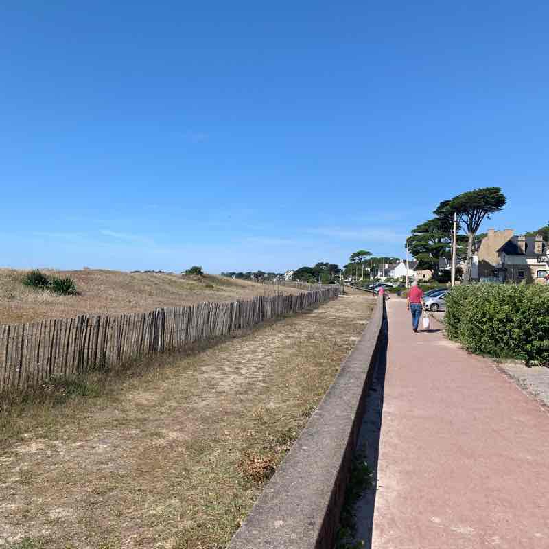 Carnac Grande Plage walking route map in La Trinité-sur-Mer
