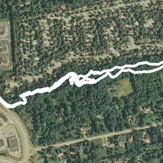 Scioto Run Trail walking route map in Upper Arlington