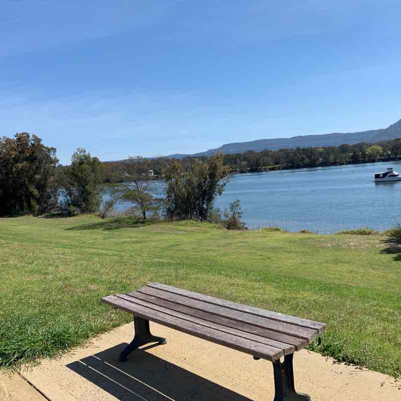 The river walk walking route map in Bomaderry