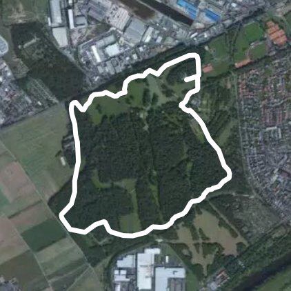 Schönbusch walking route map in Aschaffenburg