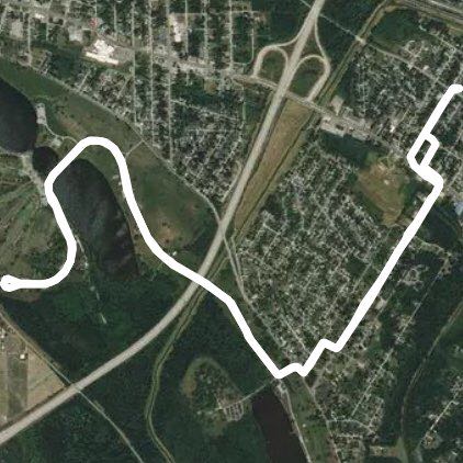 Frank Holten Park walking route map in Fairview Heights