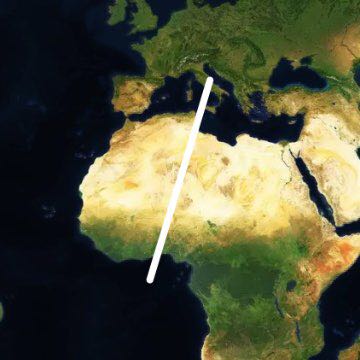 Aldo mare walking route map in Montesilvano
