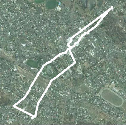 Mama an walking route map in Stawell