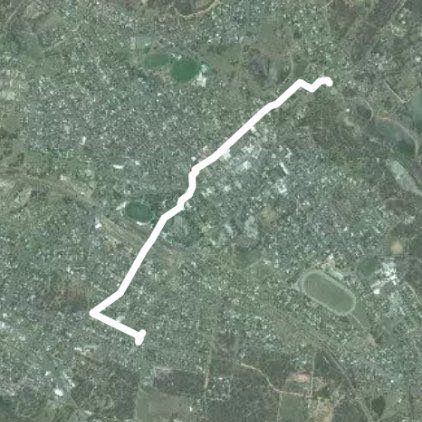 Central park walking route map in Stawell