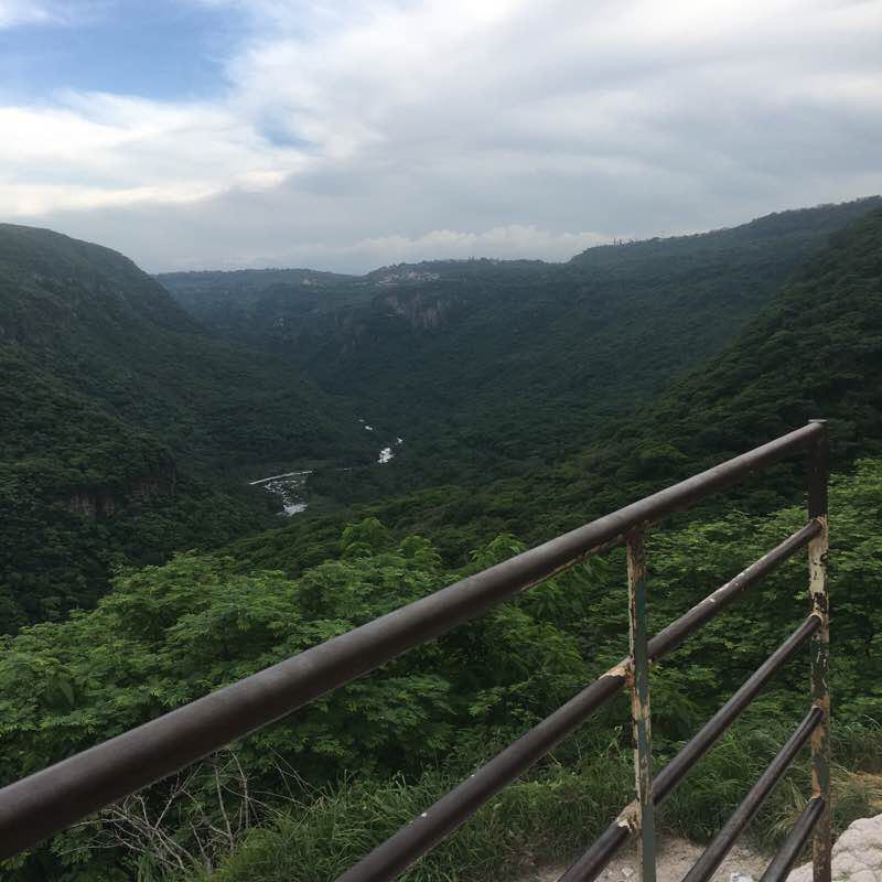 Huentitan Oblates Canyon walking route map in Tonalá