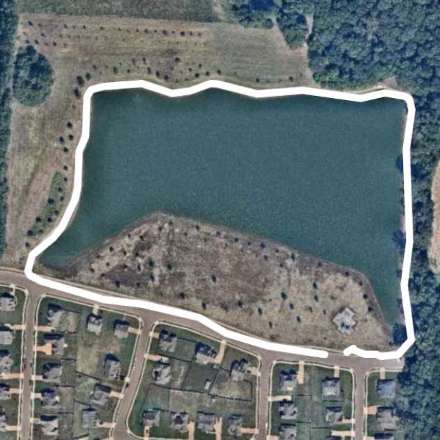 Home park walking route map in Lakeland