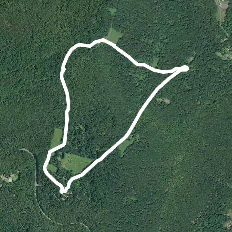 Jockey Hollow loop walking route map in Harding Township